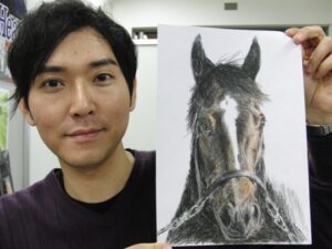 keiba 1506352730 3801 300x225 - ウチパクって絵心あったんだな。馬の絵が凄すぎる。